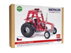 Merkur stavebnice 057 - traktor s řízením, 205 dílů